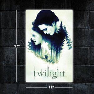 Twilight movie poster - 11x17 wall art print merch Edward Bella Robert Pattinson